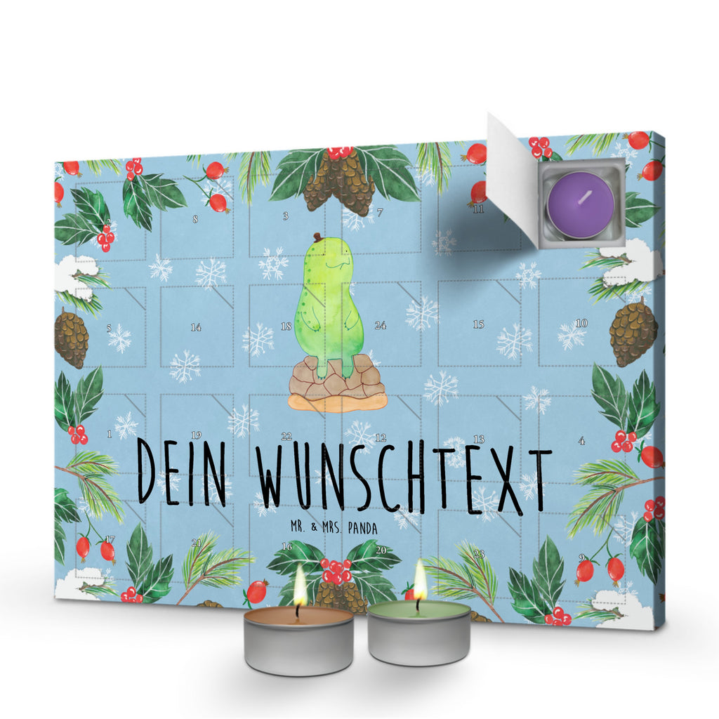 Personalisierter Duftkerzen Adventskalender Schildkröte Pause Personalisierter Duftkerzen Adventskalender, Schildkröte, Achtsamkeit, Entschleunigen, achtsam