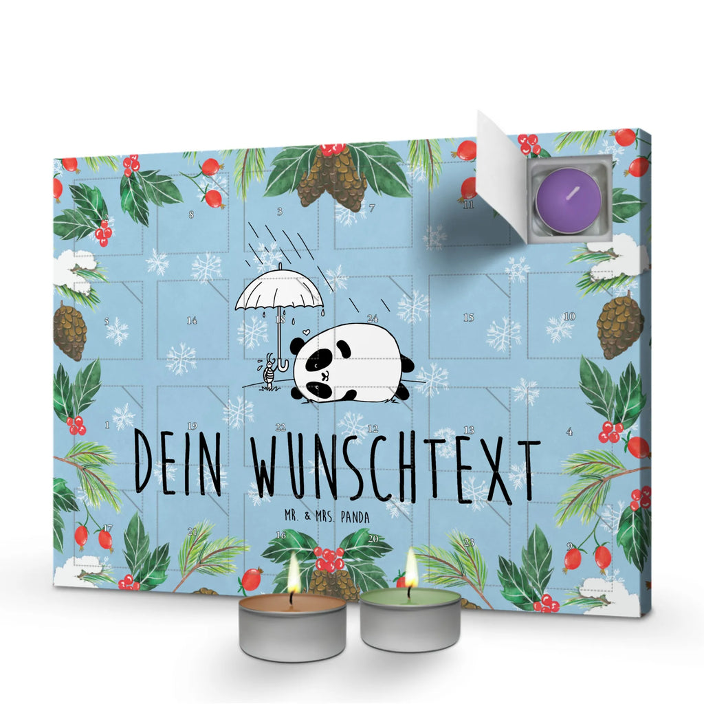 Personalisierter Duftkerzen Adventskalender Panda Freundschaft Personalisierter Duftkerzen Adventskalender