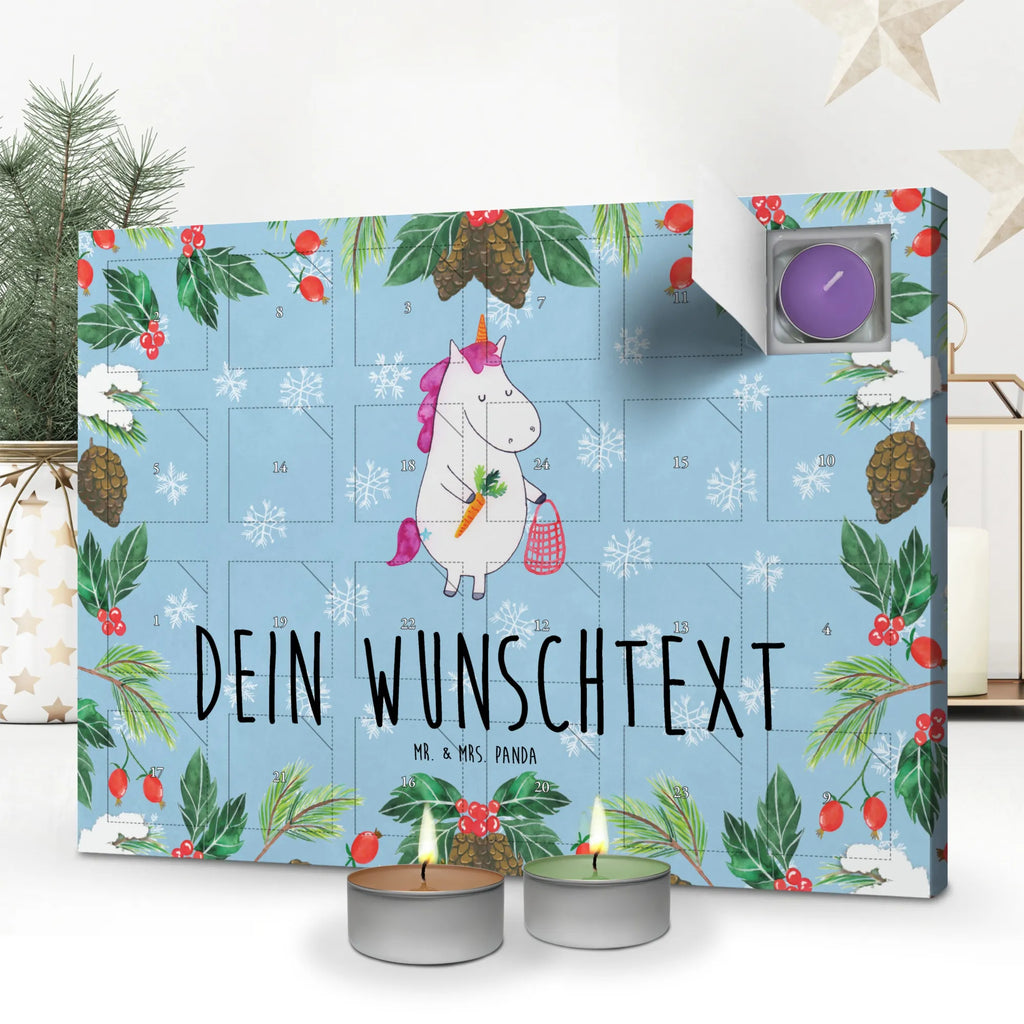 Personalisierter Duftkerzen Adventskalender Einhorn Gemüse Personalisierter Duftkerzen Adventskalender, Einhorn, Einhörner, Einhorn Deko, Pegasus, Unicorn, Biomarkt, Gemüse, Wochenmarkt