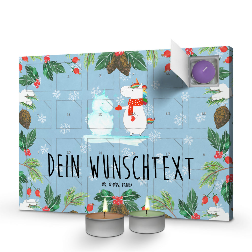 Personalisierter Duftkerzen Adventskalender Einhorn Schneemann Personalisierter Duftkerzen Adventskalender, Einhorn, Einhörner, Einhorn Deko, Pegasus, Unicorn, Schneemann, Winter, Schnee, Kuchen, Weihnachten, kalt, Mütze, Handschuhe, X-Mas