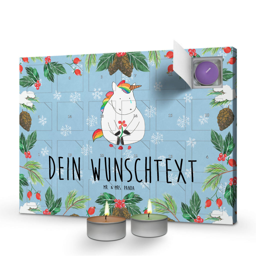 Personalisierter Duftkerzen Adventskalender Einhorn Traurig Personalisierter Duftkerzen Adventskalender, Einhorn, Einhörner, Einhorn Deko, Pegasus, Unicorn, Glitzer, Trösten. Freundschaft, Freunde, Liebe, Trauer, Grußkarte, Blume