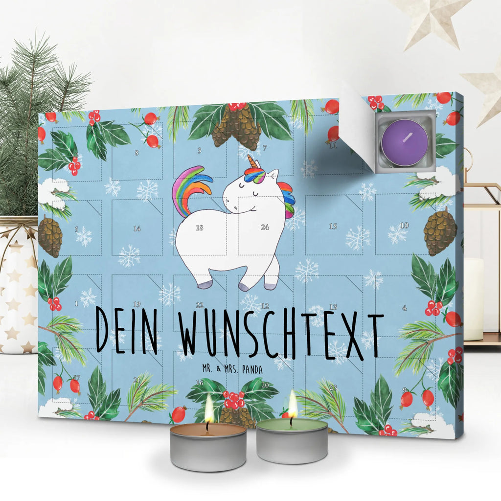 Personalisierter Duftkerzen Adventskalender Einhorn Stolzieren Personalisierter Duftkerzen Adventskalender, Einhorn, Einhörner, Einhorn Deko, Pegasus, Unicorn, stolz, anders, bunt, Pferd, Reiter, Reiten, Freundin, Geschenk