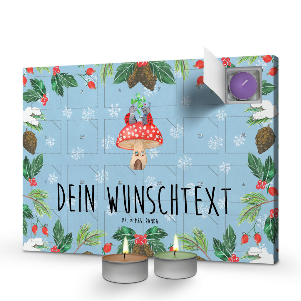 Personalisierter Duftkerzen Adventskalender Marienkäfer Fliegenpilz Personalisierter Duftkerzen Adventskalender, Tiermotive, Gute Laune, lustige Sprüche, Tiere, Haus, Wohnung, zuhause, Fliegenpilz, Marienkäfer, Fleigenpilzhaus