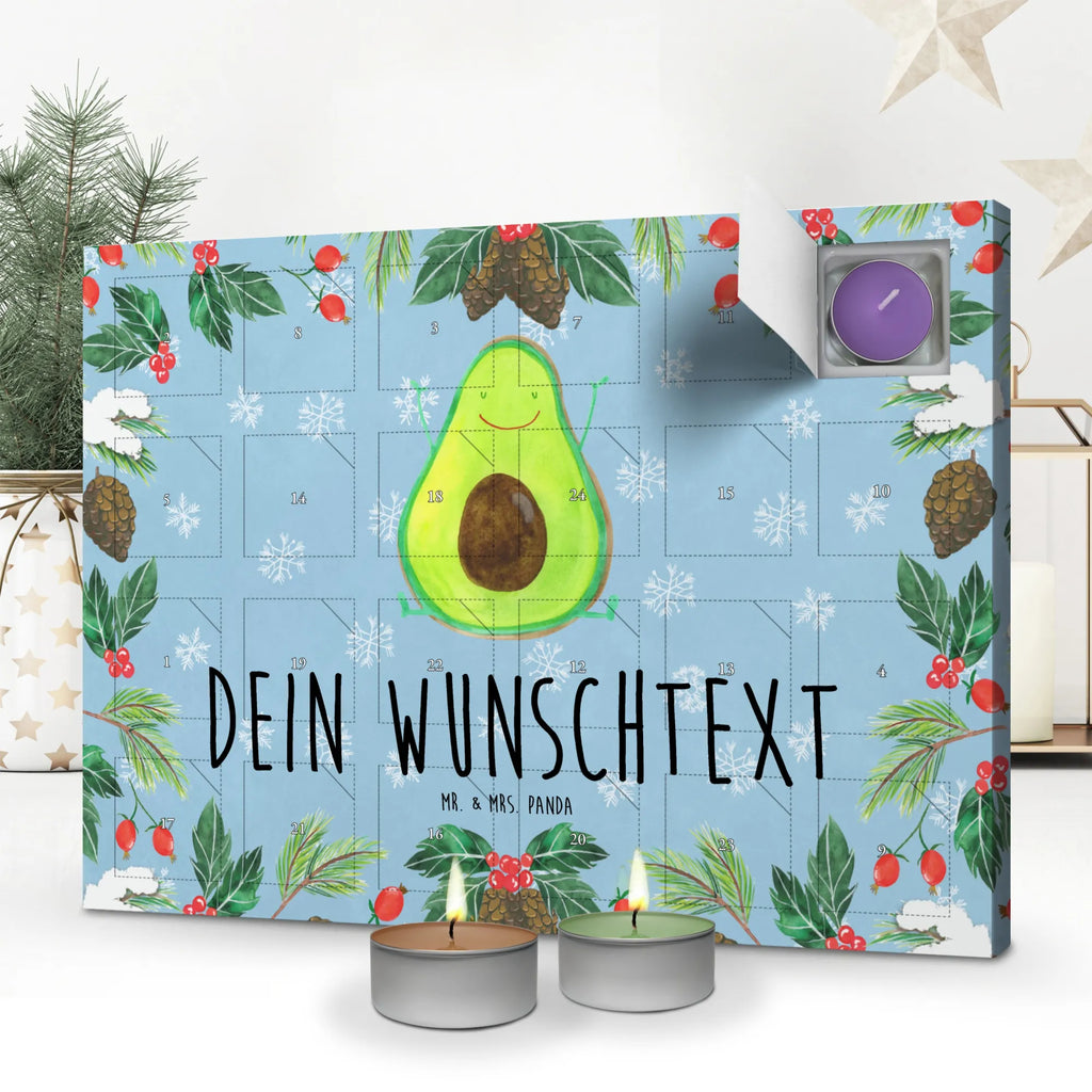 Personalisierter Duftkerzen Adventskalender Avocado Glücklich Personalisierter Duftkerzen Adventskalender, Avocado, Veggie, Vegan, Gesund, Chaos