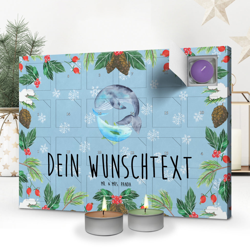 Personalisierter Duftkerzen Adventskalender Walfisch Thunfisch Personalisierter Duftkerzen Adventskalender, Tiermotive, Gute Laune, lustige Sprüche, Tiere, Wal, Wahl, Tunfisch, Wortwitz lustig, Spruch lustig, Flachwitz, Witz, Spruch des Tages, Flachwitz Geschenk