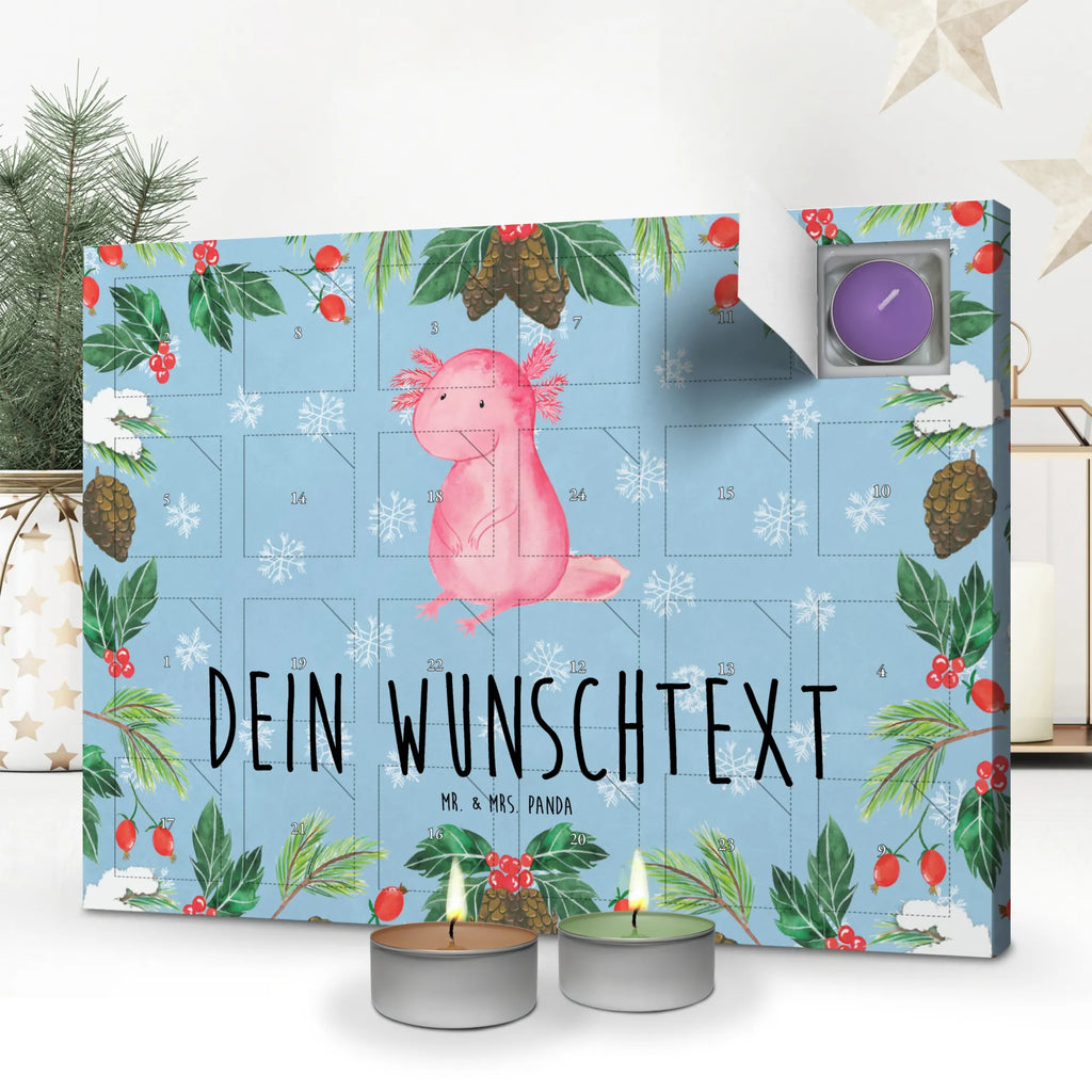 Personalisierter Duftkerzen Adventskalender Axolotl null Personalisierter Duftkerzen Adventskalender, Axolotl, Molch, Axolot, vergnügt, fröhlich, zufrieden, Lebensstil, Weisheit, Lebensweisheit, Liebe, Freundin