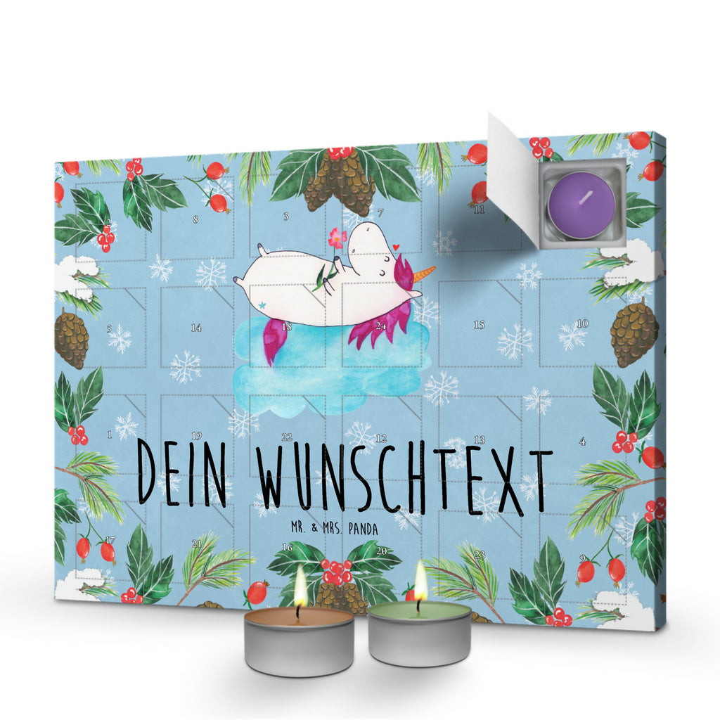 Personalisierter Duftkerzen Adventskalender Einhorn Verliebt Personalisierter Duftkerzen Adventskalender, Einhorn, Einhörner, Einhorn Deko, Pegasus, Unicorn, verliebt, Liebe, Liebesbeweis, Freundin, Wolke