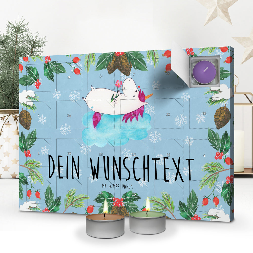 Personalisierter Duftkerzen Adventskalender Einhorn Verliebt Personalisierter Duftkerzen Adventskalender, Einhorn, Einhörner, Einhorn Deko, Pegasus, Unicorn, verliebt, Liebe, Liebesbeweis, Freundin, Wolke