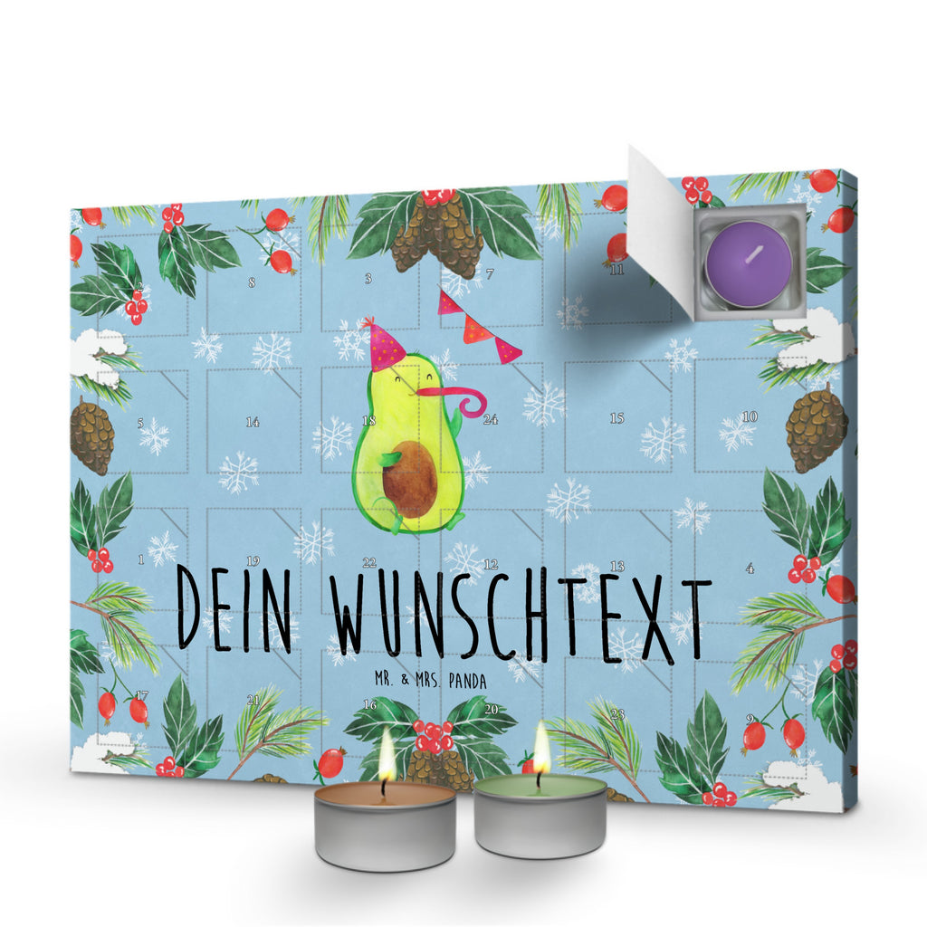 Personalisierter Duftkerzen Adventskalender Avocado Party Zeit Personalisierter Duftkerzen Adventskalender, Avocado, Veggie, Vegan, Gesund