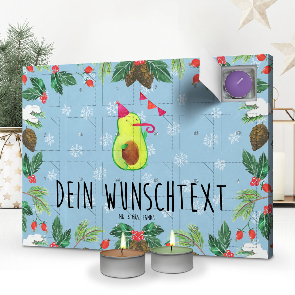 Personalisierter Duftkerzen Adventskalender Avocado Party Zeit Personalisierter Duftkerzen Adventskalender, Avocado, Veggie, Vegan, Gesund