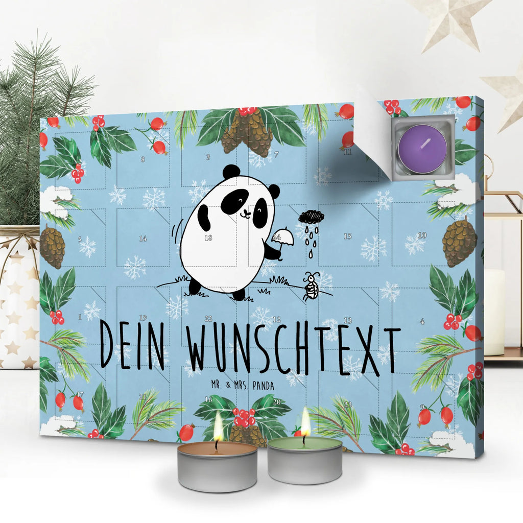 Personalisierter Duftkerzen Adventskalender Panda Zusammenhalt Personalisierter Duftkerzen Adventskalender