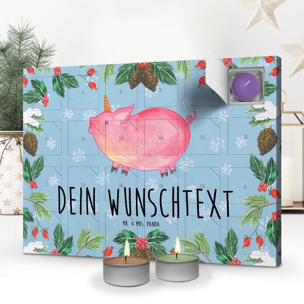 Personalisierter Duftkerzen Adventskalender Einhorn Schwein Personalisierter Duftkerzen Adventskalender, Einhorn, Einhörner, Einhorn Deko, Pegasus, Unicorn, Party, Spaß, Schwein, Schweinhorn, Bauer, witzig. lustig, Spruch, geschenk, Pig, Piggy, funny, english, englisch