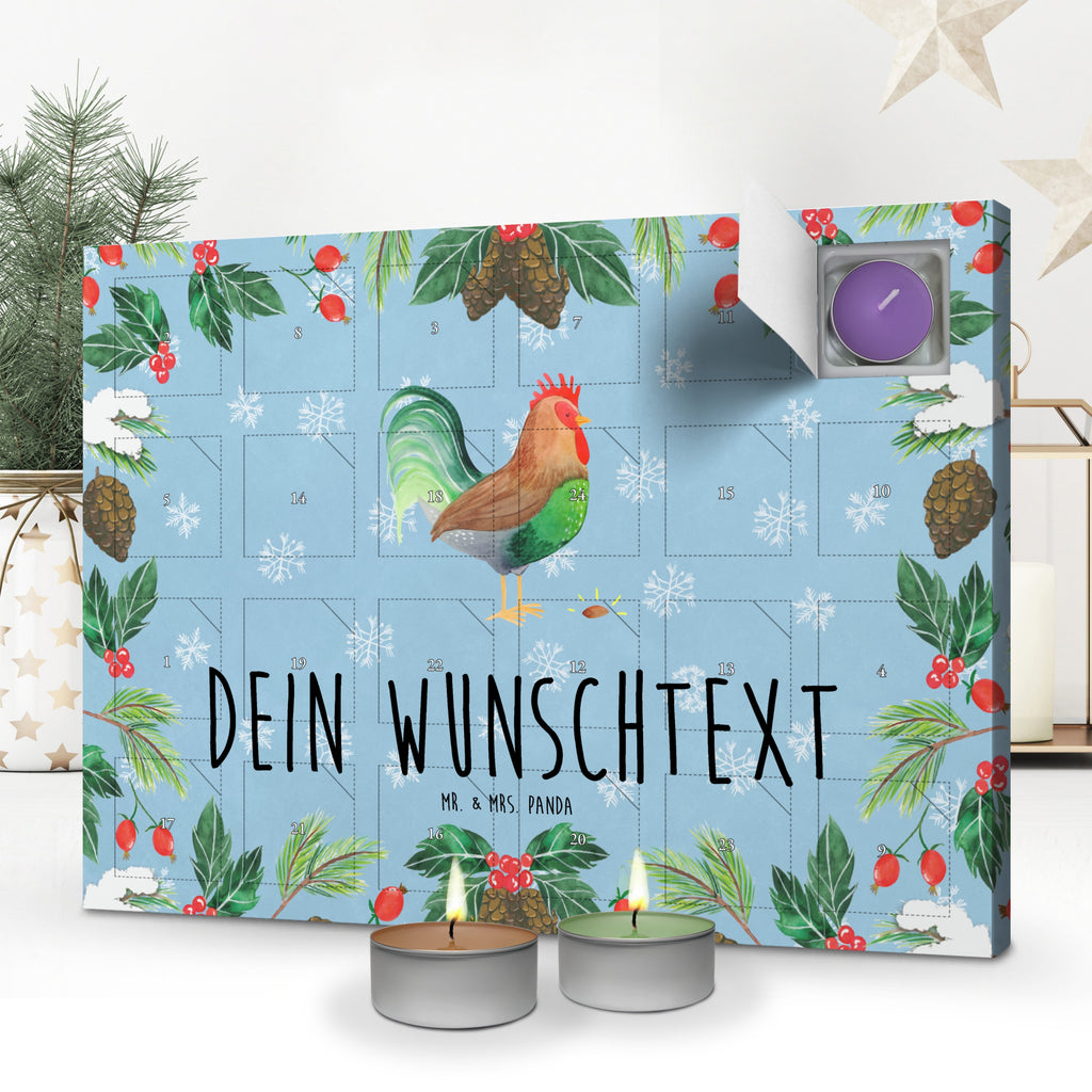 Personalisierter Duftkerzen Adventskalender Hahn Korn Personalisierter Duftkerzen Adventskalender, Bauernhof, Hoftiere, Landwirt, Landwirtin, Hahn, Korn, Henne, Eier, Natur