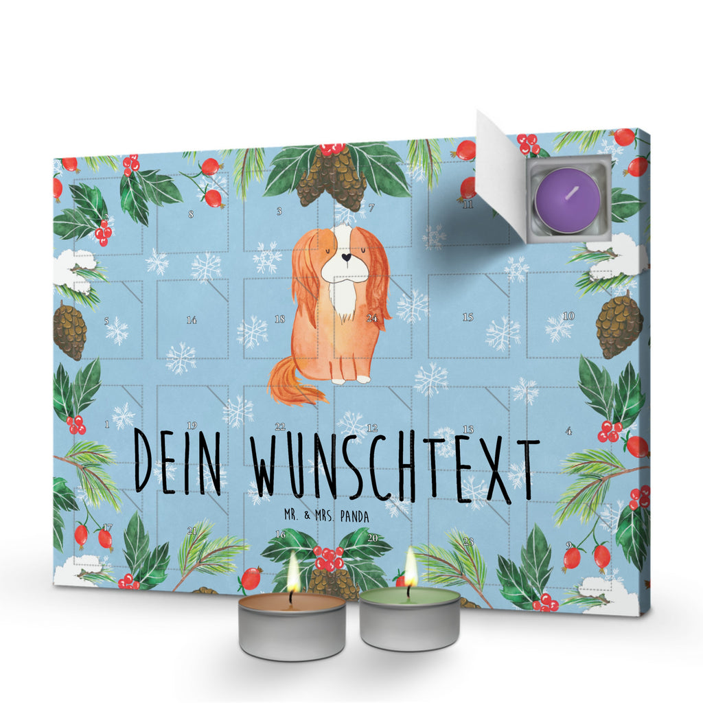 Personalisierter Duftkerzen Adventskalender Hund Cavalier King Charles Spaniel Personalisierter Duftkerzen Adventskalender, Hund, Hundemotiv, Haustier, Hunderasse, Tierliebhaber, Hundebesitzer, Sprüche, Cavalier King Charles Spaniel, Cockerspaniel, Spaniel, Spruch, schönster Hund