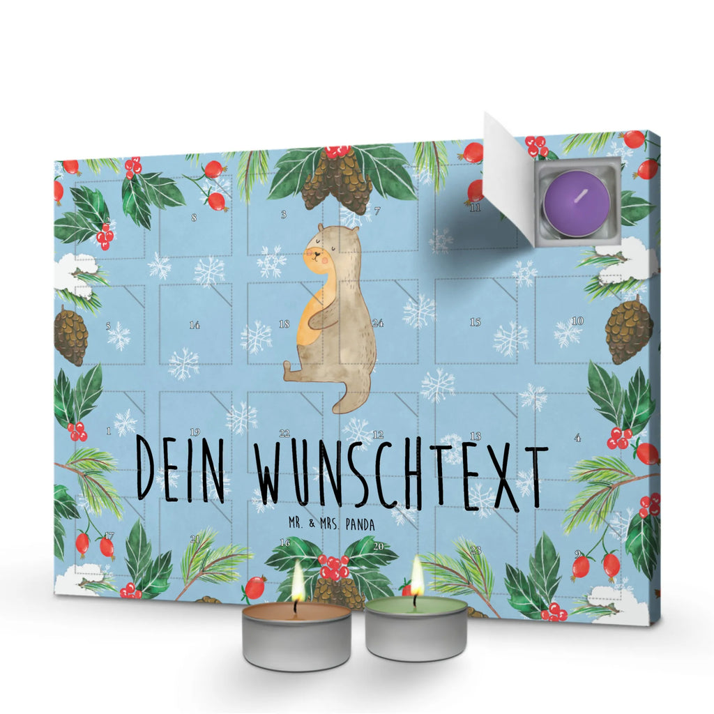 Personalisierter Duftkerzen Adventskalender Otter Bauch Personalisierter Duftkerzen Adventskalender, Otter, Fischotter, Seeotter, Otter Seeotter See Otter