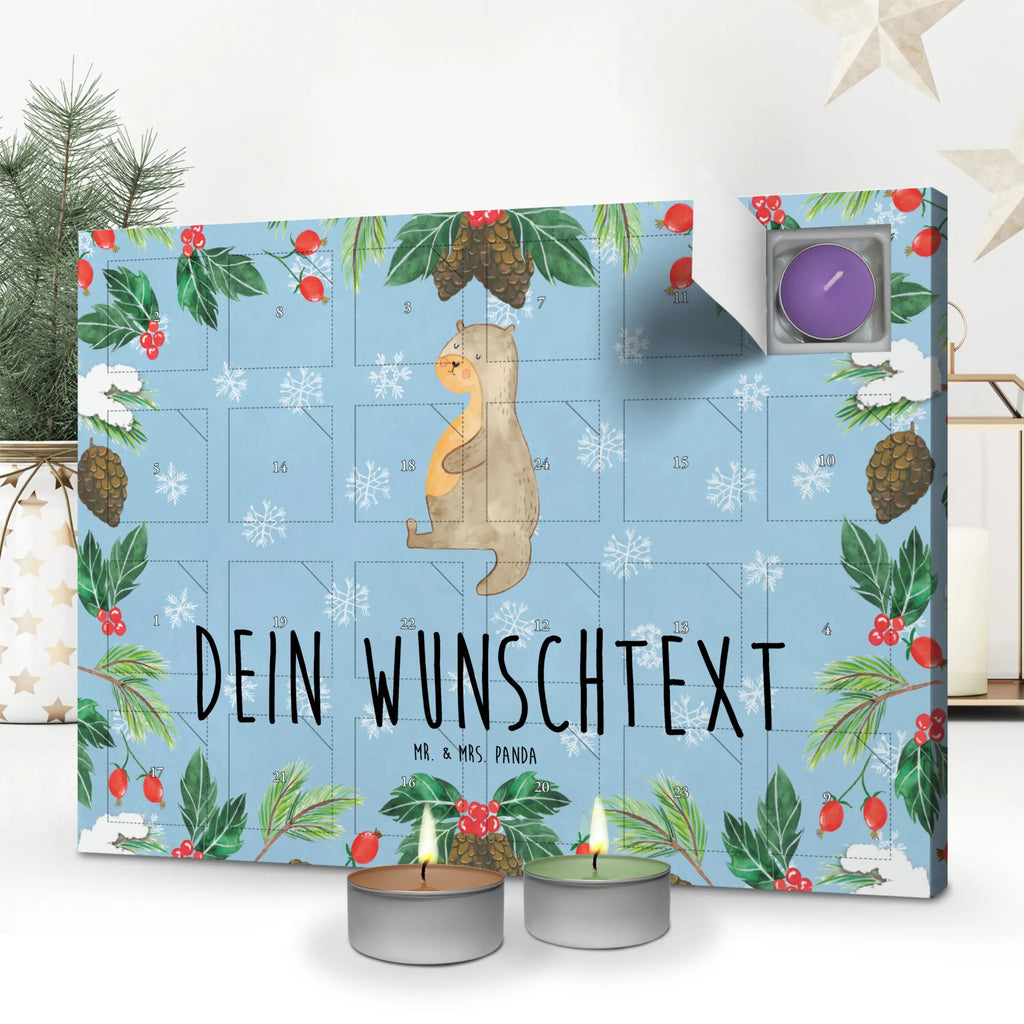 Personalisierter Duftkerzen Adventskalender Otter Bauch Personalisierter Duftkerzen Adventskalender, Otter, Fischotter, Seeotter, Otter Seeotter See Otter