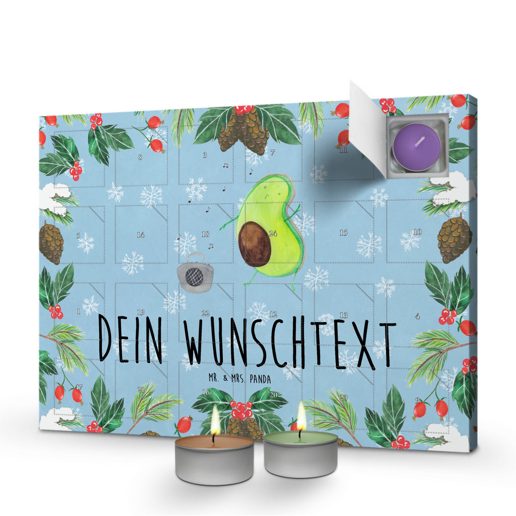 Personalisierter Duftkerzen Adventskalender Avocado Tanzen Personalisierter Duftkerzen Adventskalender, Avocado, Veggie, Vegan, Gesund