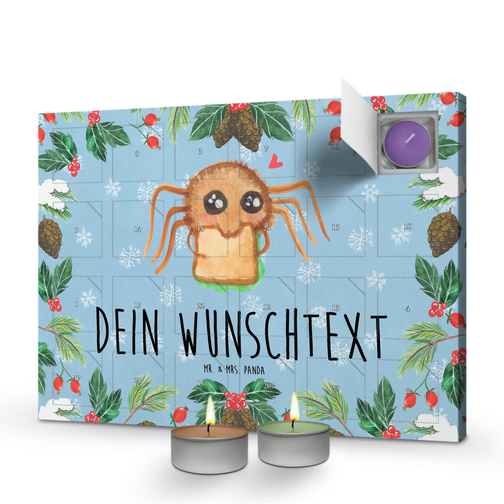 Personalisierter Duftkerzen Adventskalender Spinne Agathe Sandwich Personalisierter Duftkerzen Adventskalender, Spinne Agathe, Spinne, Agathe, Videos, Merchandise, Glück, Mut, Hungrig, Verfressen, Lebensfreude, Alles wird gut, Hunger