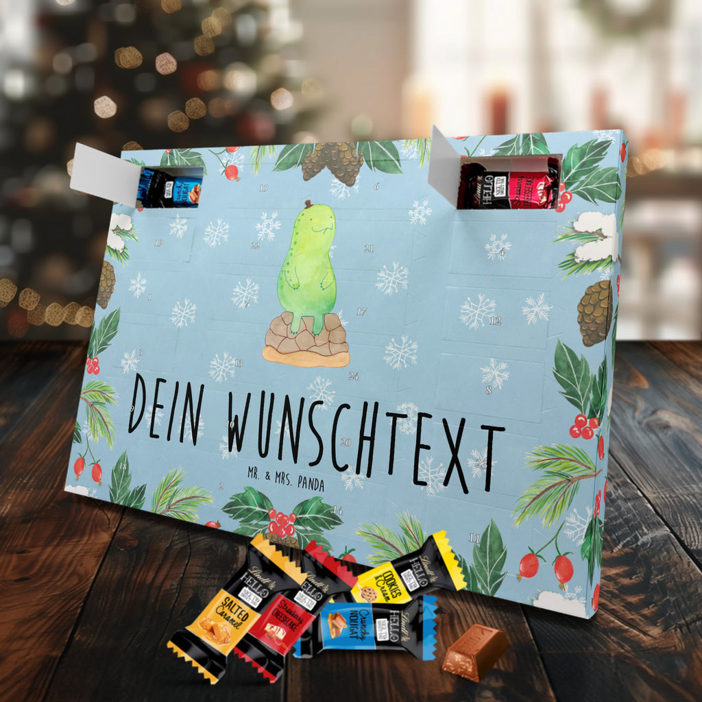 Personalisierter Markenschokolade Adventskalender Schildkröte Pause Personalisierter Adventskalender, Schildkröte, Achtsamkeit, Entschleunigen, achtsam