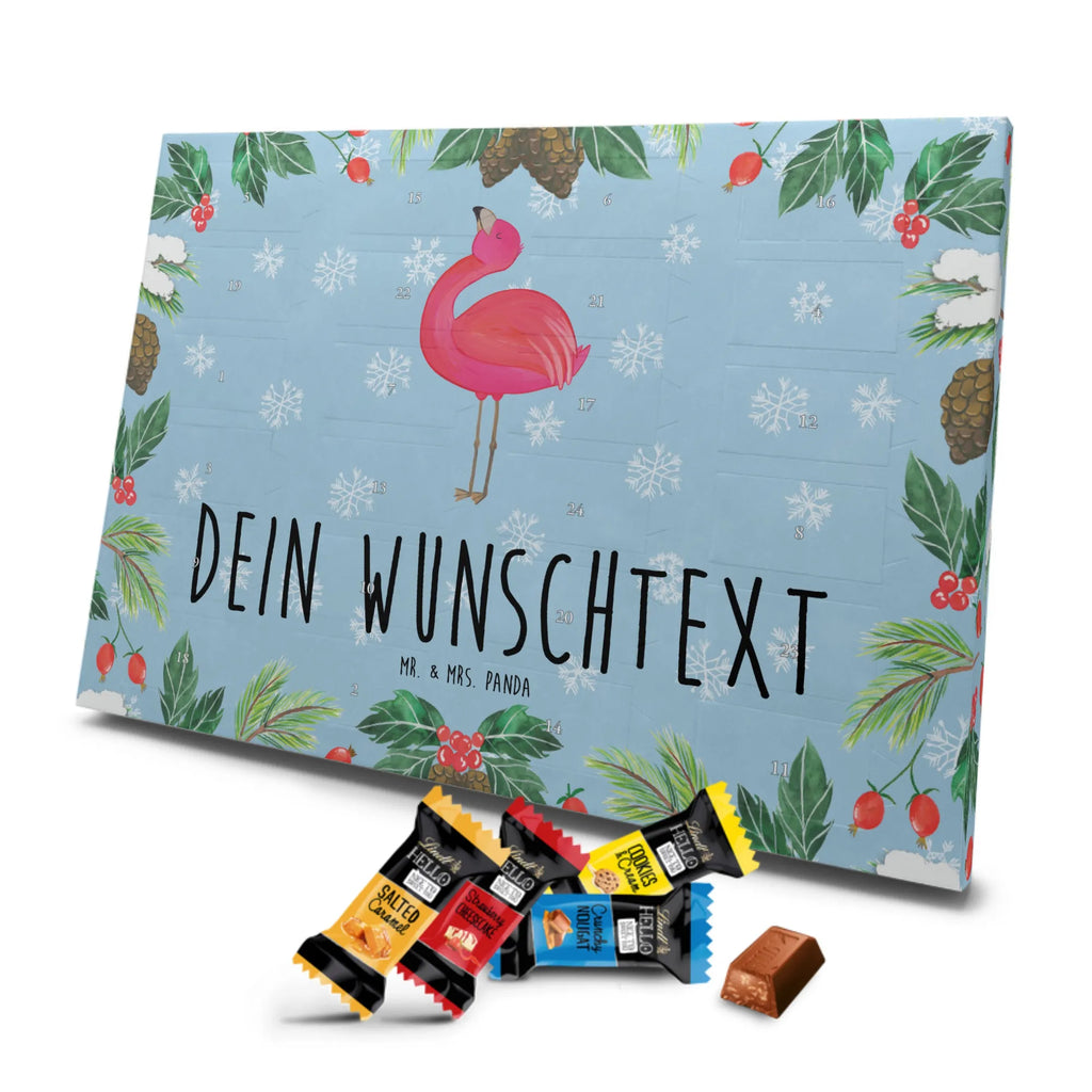 Personalisierter Markenschokolade Adventskalender Flamingo Stolz Personalisierter Adventskalender, Flamingo, stolz, Freude, Selbstliebe, Selbstakzeptanz, Freundin, beste Freundin, Tochter, Mama, Schwester