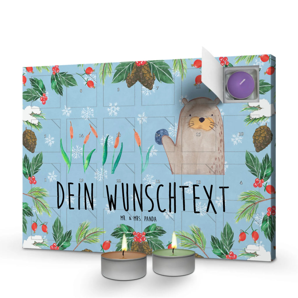 Personalisierter Duftkerzen Adventskalender Otter Stein Personalisierter Duftkerzen Adventskalender, Otter, Fischotter, Seeotter, Otter Seeotter See Otter