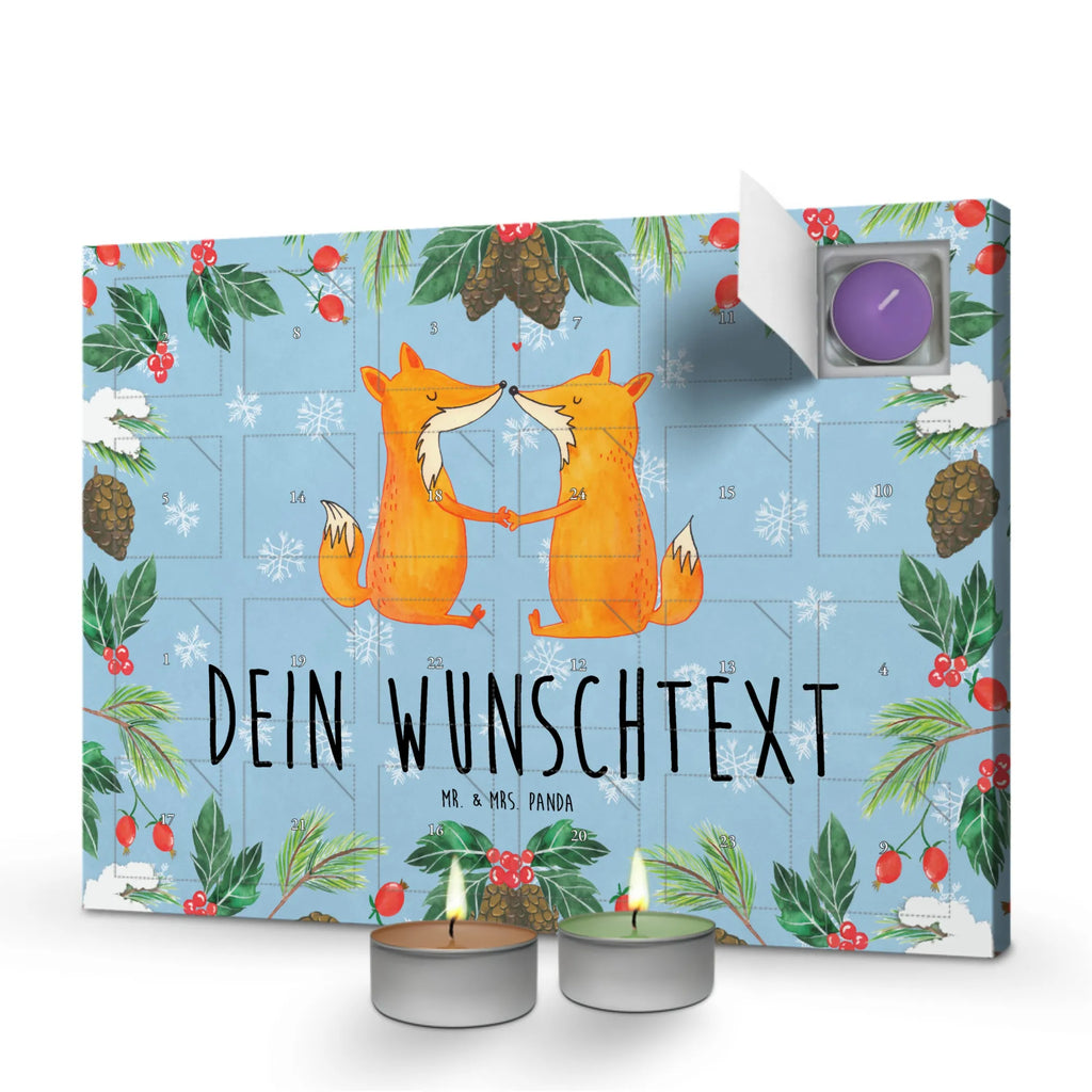 Personalisierter Duftkerzen Adventskalender Füchse Liebe Personalisierter Duftkerzen Adventskalender, Fuchs, Füchse, Fox, Liebe, Liebespaar, Paar, Partner, Freundin, Freund, Ehe, Verlobte, Ehemann, Ehefrau, Liebesbeweis