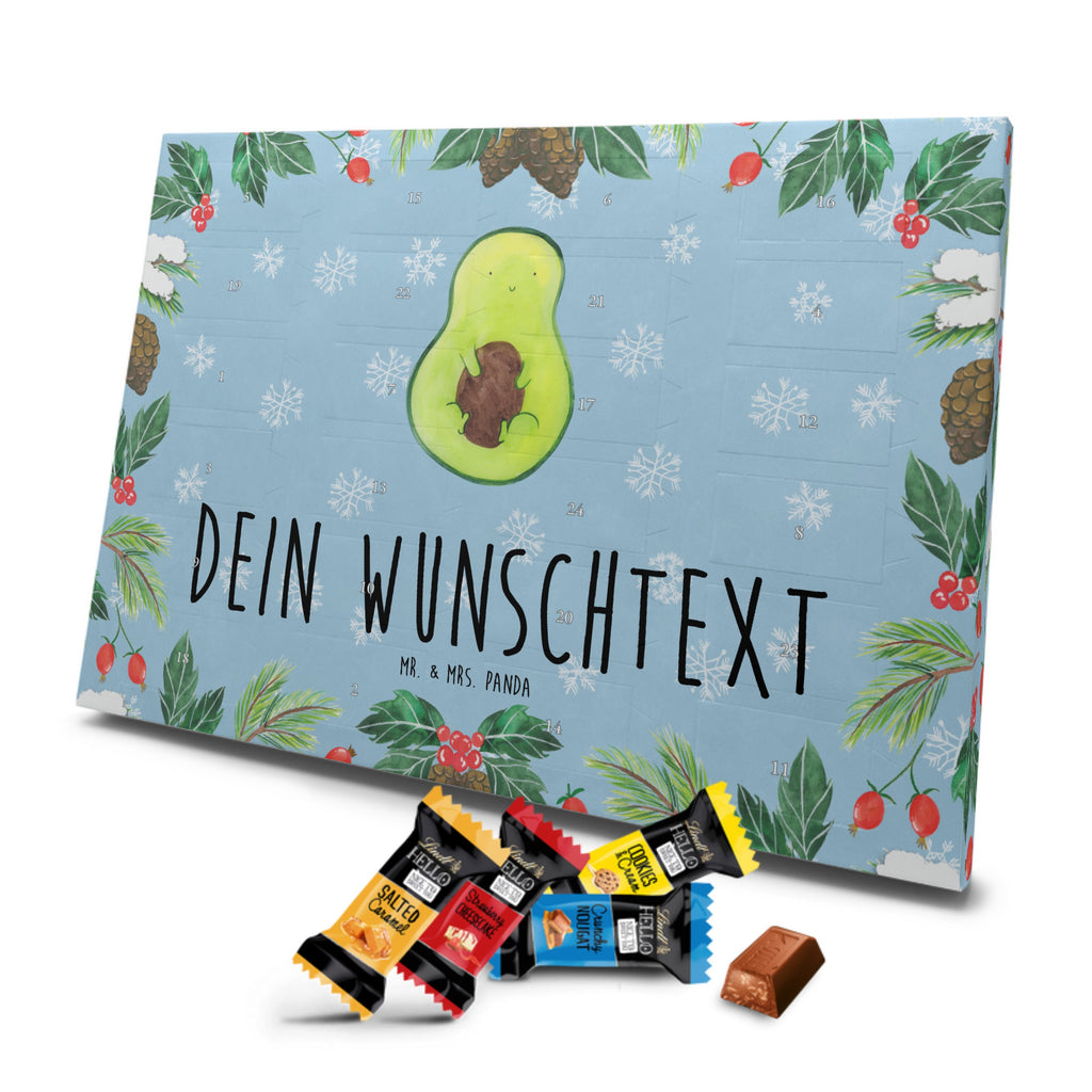 Personalisierter Markenschokolade Adventskalender Avocado Kern Personalisierter Adventskalender, Avocado, Veggie, Vegan, Gesund, Avokado, Avocadokern, Kern, Pflanze, Spruch Leben