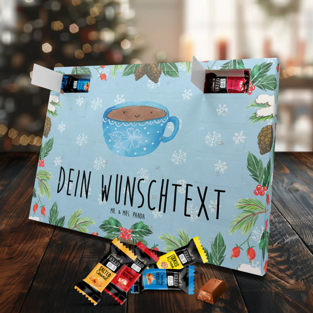 Personalisierter Markenschokolade Adventskalender Kaffee Tasse Personalisierter Adventskalender, Tiermotive, Gute Laune, lustige Sprüche, Tiere, Kaffee, Tasse, Liebe, Geschmack, Genuss, Glücklich