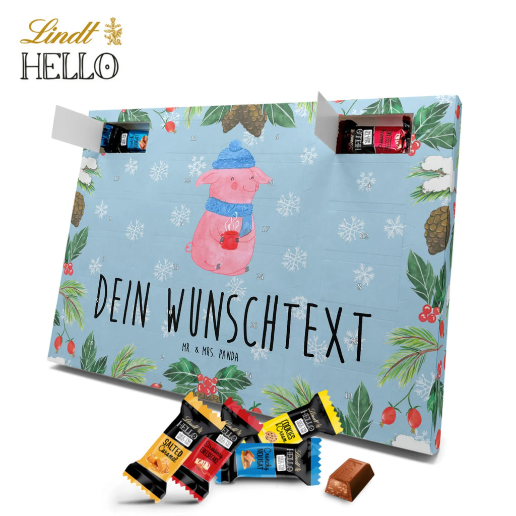 Personalisierter Markenschokolade Adventskalender Schwein Glühwein Personalisierter Adventskalender, Winter, Weihnachten, Weihnachtsdeko, Nikolaus, Advent, Heiligabend, Wintermotiv, Glühschwein, Glühwein, Weihnachtsmarkt, Punsch