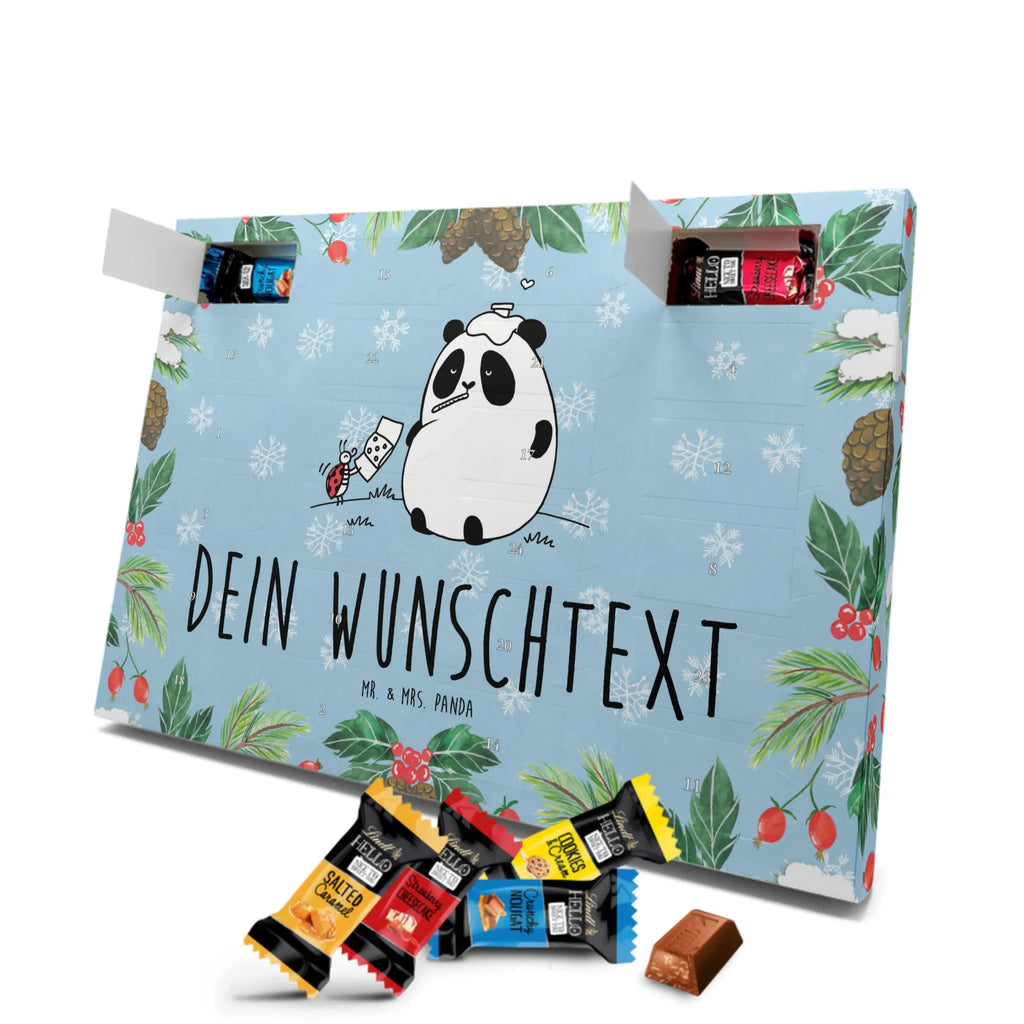 Personalisierter Markenschokolade Adventskalender Panda Gute Besserung Personalisierter Adventskalender