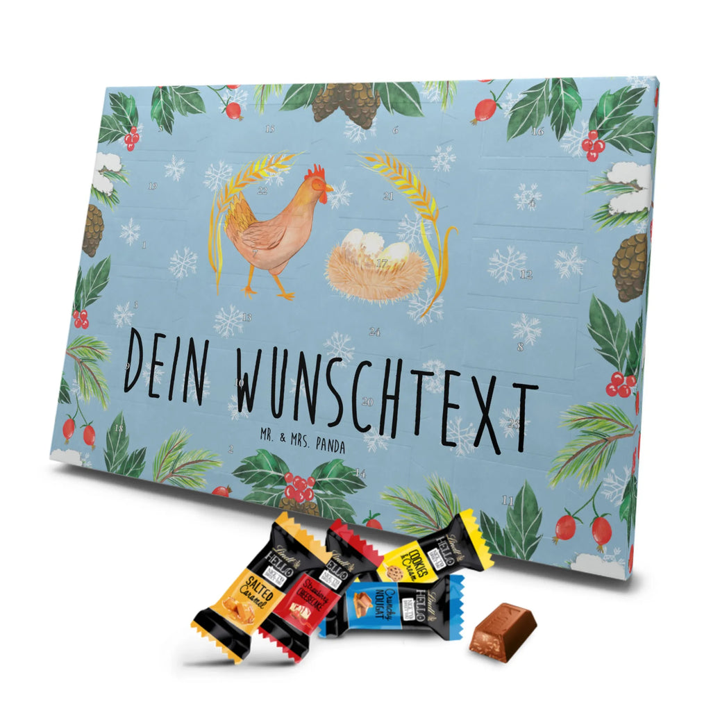 Personalisierter Markenschokolade Adventskalender Huhn Stolz Personalisierter Adventskalender, Bauernhof, Hoftiere, Landwirt, Landwirtin, Hahn, Henne, Hühner, Eier, Hof, Landleben, Motivation, Geburt, Magie, Spruch, Schwangerschaft