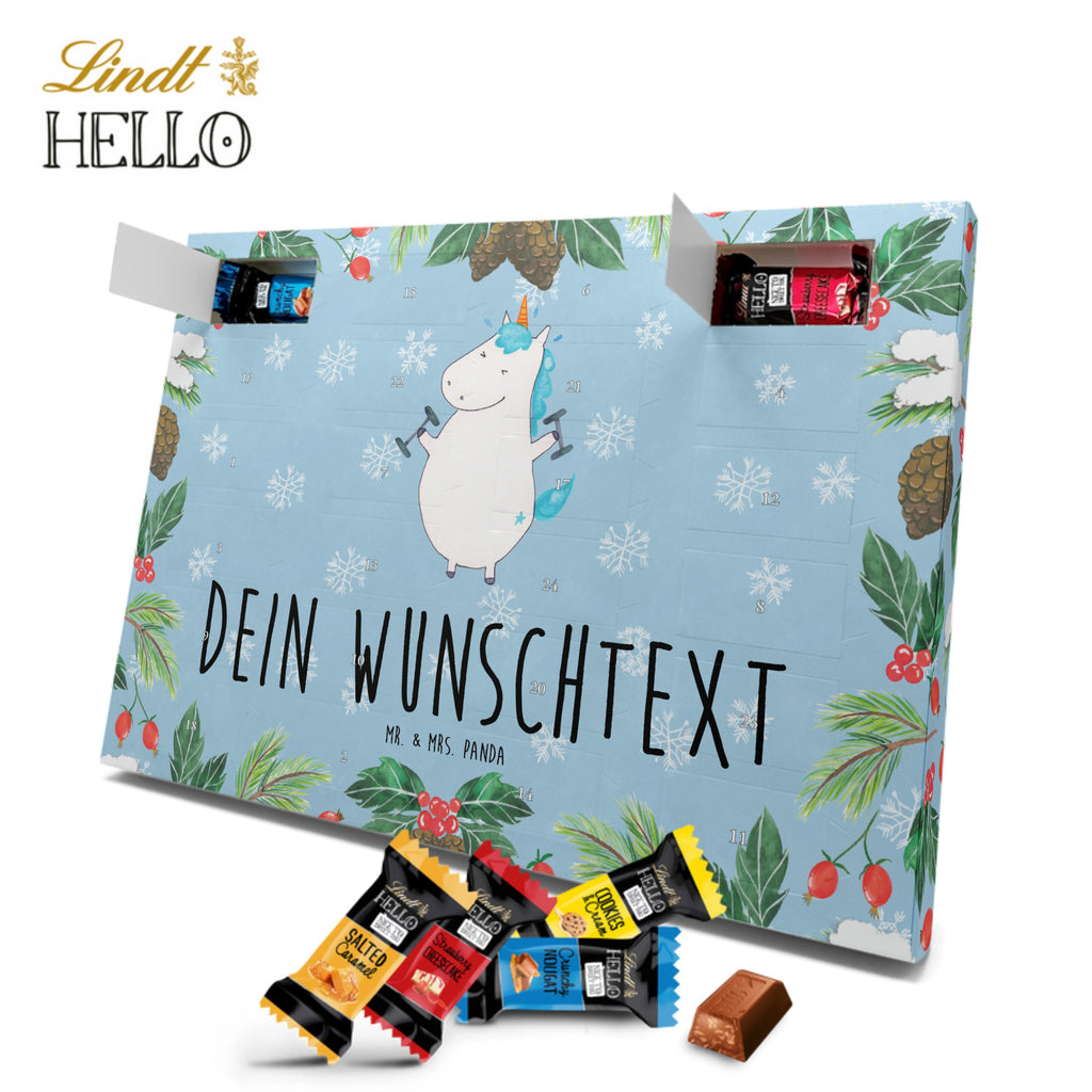 Personalisierter Markenschokolade Adventskalender Einhorn Fitness Personalisierter Adventskalender, Einhorn, Einhörner, Einhorn Deko, Pegasus, Unicorn, Gym, Fitness, Fitnessstudio, Diät, Abnehmen, Sport, Pumpen, Geräte, Sixpack