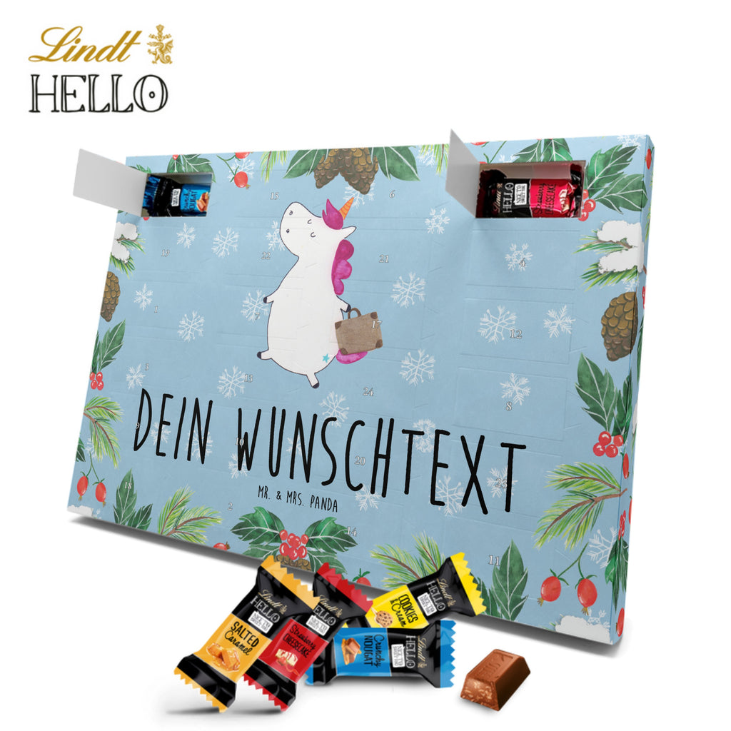 Personalisierter Markenschokolade Adventskalender Einhorn Koffer Personalisierter Adventskalender, Einhorn, Einhörner, Einhorn Deko, Pegasus, Unicorn, unicorn, Koffer, Verreisen, Reise, Gepäck, Abenteuer, Erwachsen, Kind, albern, Spaß, lustig, witzig