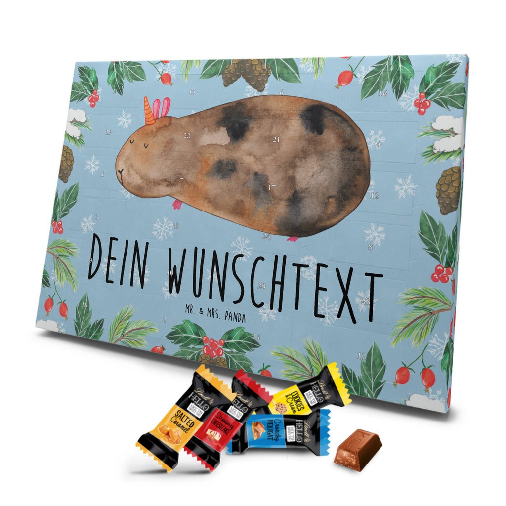 Personalisierter Markenschokolade Adventskalender Einhorn Meerschweinchen Personalisierter Adventskalender, Einhorn, Einhörner, Einhorn Deko, Pegasus, Unicorn, Meerhörnchen, Meericorn, Meerschwein, Meerschweinchen