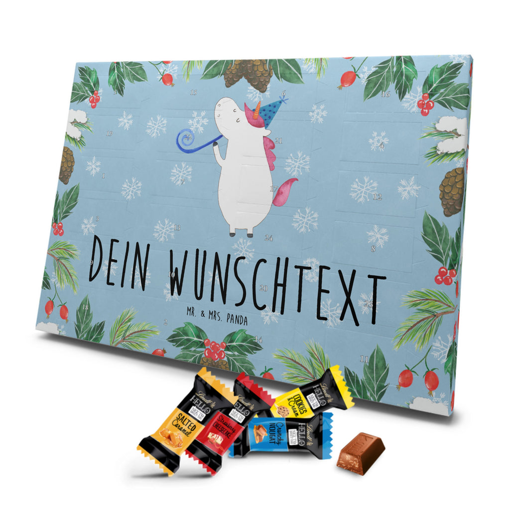 Personalisierter Markenschokolade Adventskalender Einhorn Party Personalisierter Adventskalender, Einhorn, Einhörner, Einhorn Deko, Pegasus, Unicorn, Glitzer, Konfetti, Party, Geburtstag, Feier, Fest, Alkohol, Disco, Club