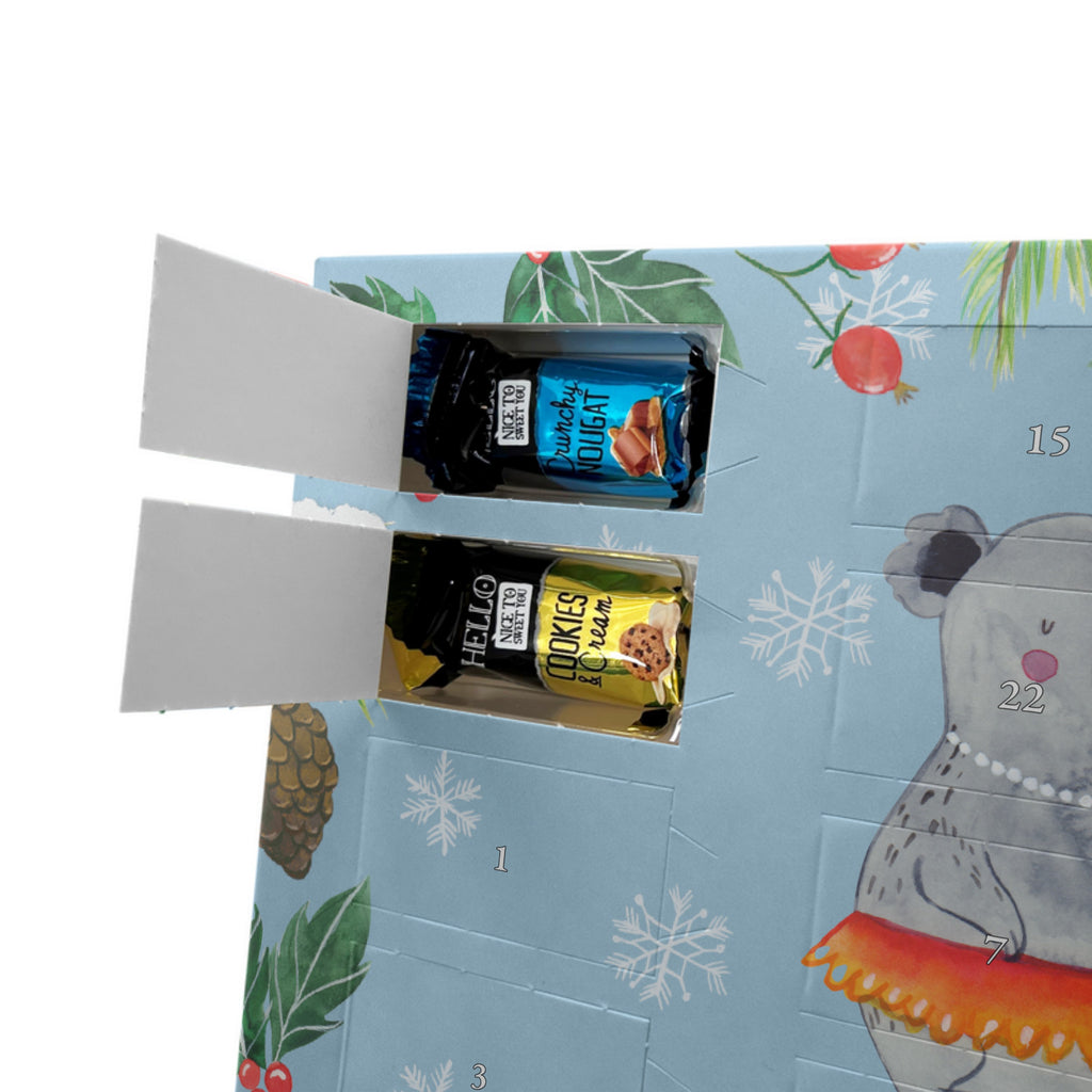 Personalisierter Markenschokolade Adventskalender Koala Familie Personalisierter Adventskalender, Familie, Vatertag, Muttertag, Bruder, Schwester, Mama, Papa, Oma, Opa, Koala, Koalas, Family, Kinder, Geschwister, Familienleben