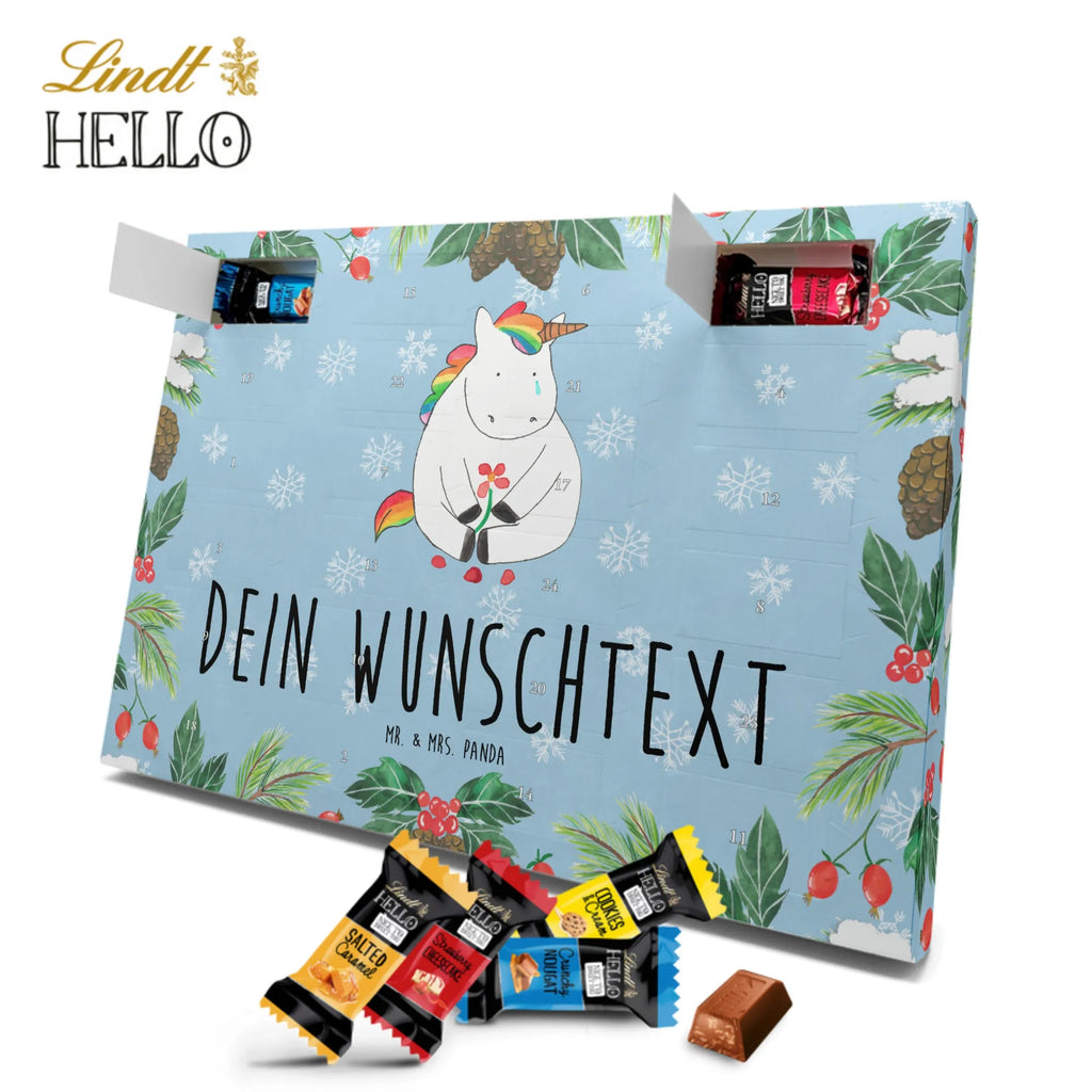 Personalisierter Markenschokolade Adventskalender Einhorn Traurig Personalisierter Adventskalender, Einhorn, Einhörner, Einhorn Deko, Pegasus, Unicorn, Glitzer, Trösten. Freundschaft, Freunde, Liebe, Trauer, Grußkarte, Blume