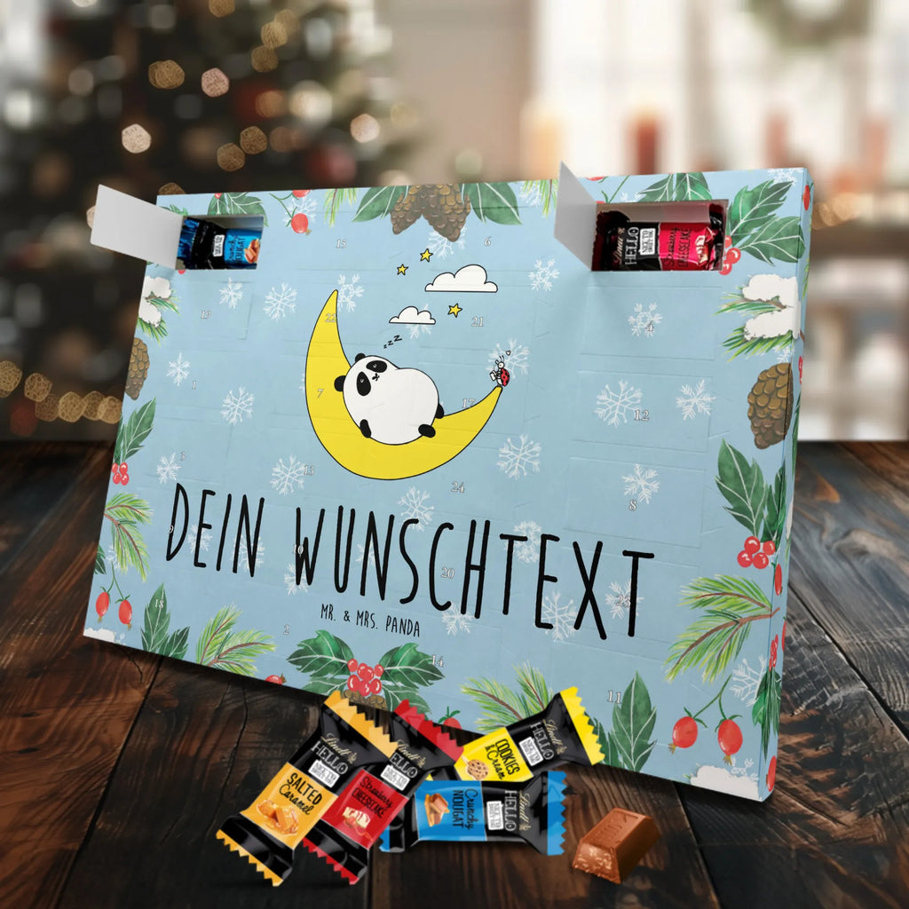 Personalisierter Markenschokolade Adventskalender Panda Easy Personalisierter Adventskalender