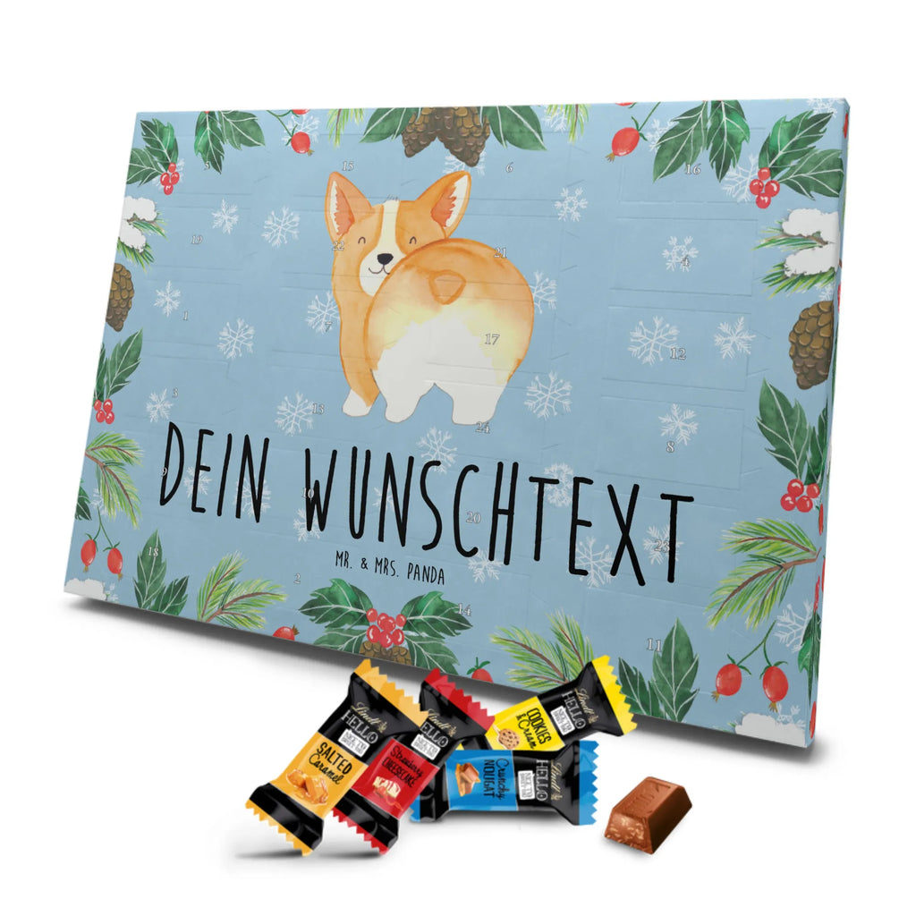 Personalisierter Markenschokolade Adventskalender Corgi Po Personalisierter Adventskalender, Hund, Hundemotiv, Haustier, Hunderasse, Tierliebhaber, Hundebesitzer, Sprüche, Corgie, Hundeliebe, Motivation, Selbstliebe, Spruch