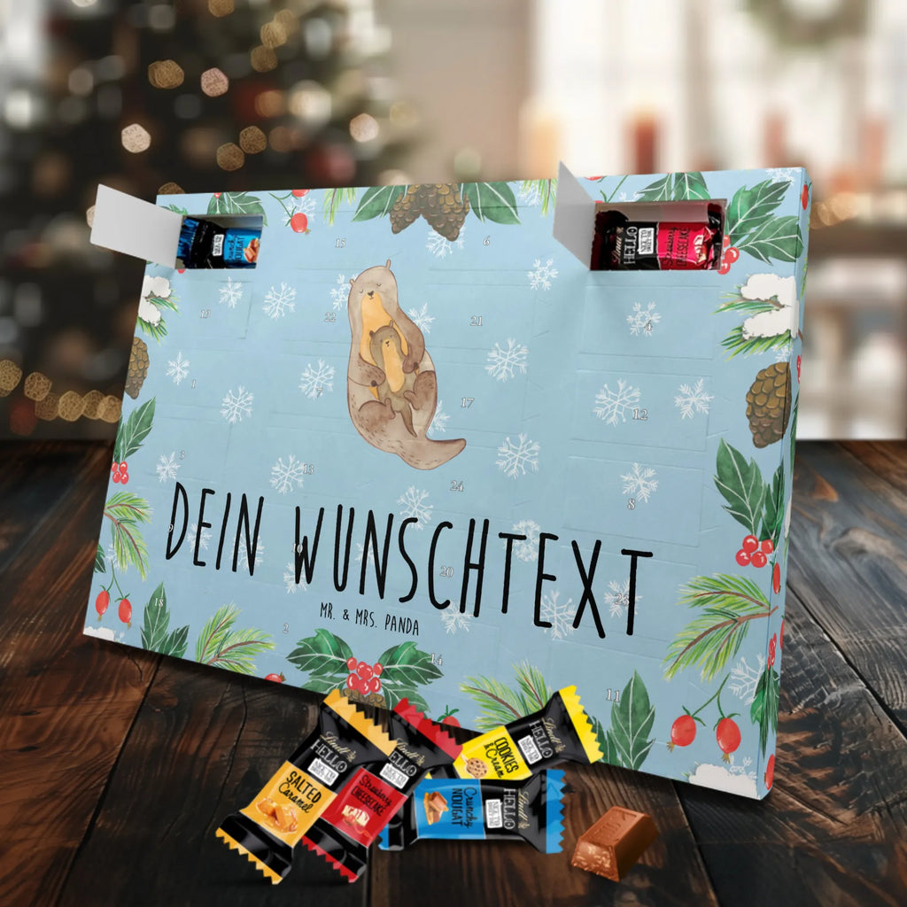 Personalisierter Markenschokolade Adventskalender Otter Kind Personalisierter Adventskalender, Otter, Fischotter, Seeotter, Otter Seeotter See Otter