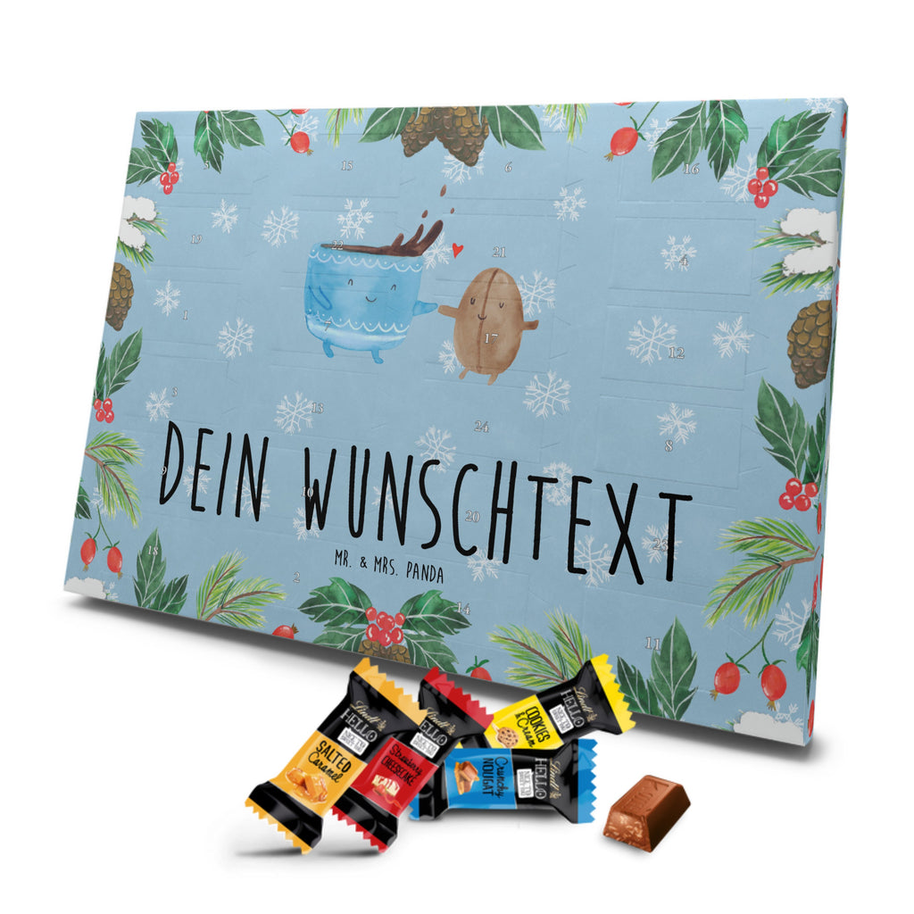 Personalisierter Markenschokolade Adventskalender Kaffee Bohne Personalisierter Adventskalender, Tiermotive, Gute Laune, lustige Sprüche, Tiere, Kaffee, Kaffeebohne, Genuss, Zufriedenheit, Glück