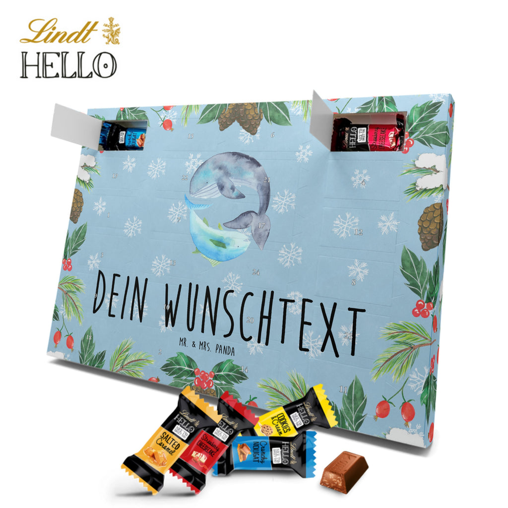 Personalisierter Markenschokolade Adventskalender Walfisch Thunfisch Personalisierter Adventskalender, Tiermotive, Gute Laune, lustige Sprüche, Tiere, Wal, Wahl, Tunfisch, Wortwitz lustig, Spruch lustig, Flachwitz, Witz, Spruch des Tages, Flachwitz Geschenk