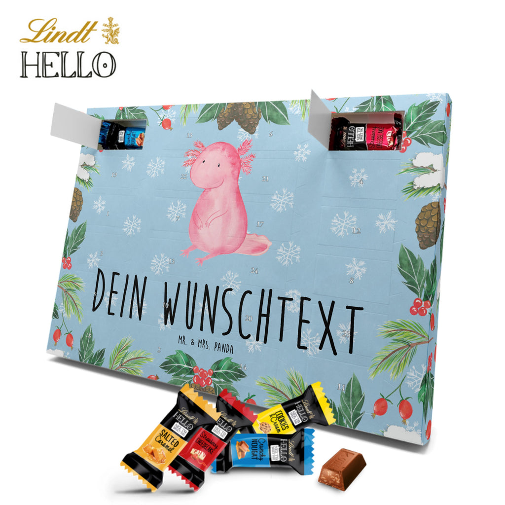 Personalisierter Markenschokolade Adventskalender Axolotl null Personalisierter Adventskalender, Axolotl, Molch, Axolot, vergnügt, fröhlich, zufrieden, Lebensstil, Weisheit, Lebensweisheit, Liebe, Freundin