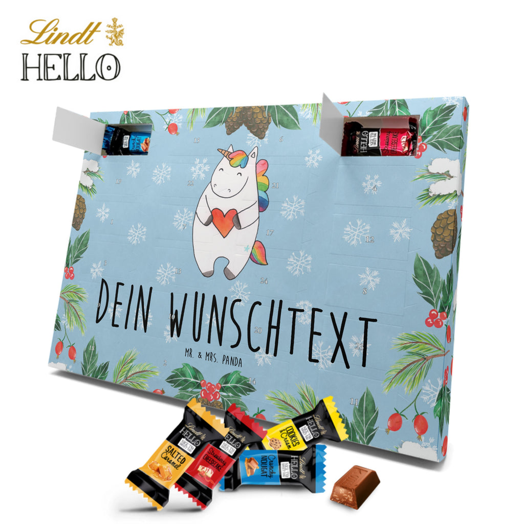 Personalisierter Markenschokolade Adventskalender Einhorn Herz Personalisierter Adventskalender, Einhorn, Einhörner, Einhorn Deko, Pegasus, Unicorn, Herz, schlimm, böse, witzig, lustig, Freundin, anders, bunt