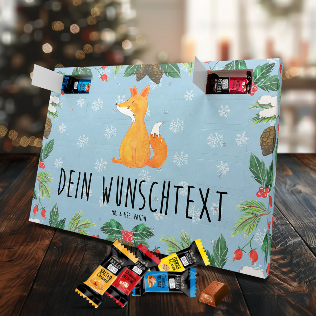 Personalisierter Markenschokolade Adventskalender Einhorn Fuchs Personalisierter Adventskalender, Einhorn, Einhörner, Einhorn Deko, Pegasus, Unicorn, Fuchs, Unicorns, Fuchshörnchen, Fuchshorn, Foxycorn, Füchse