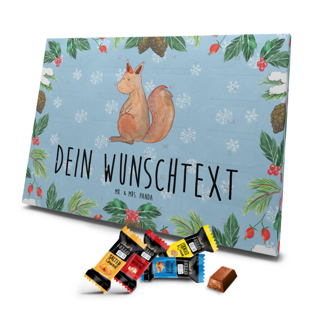 Personalisierter Markenschokolade Adventskalender Einhorn Glauben Personalisierter Adventskalender, Einhorn, Einhörner, Einhorn Deko, Pegasus, Unicorn, Einhörnchen, Eichhörnchen, Eichhorn