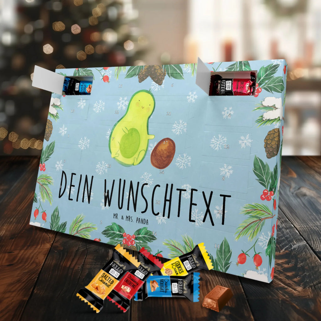 Personalisierter Markenschokolade Adventskalender Avocado Kern rollt Personalisierter Adventskalender, Avocado, Veggie, Vegan, Gesund, Avocados, Schwanger, Geburt, Geburtstag, Säugling, Kind, erstes Kind, zur Geburt, Schwangerschaft, Babyparty, Baby, große Liebe, Liebe, Love