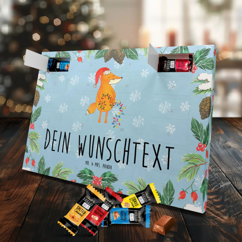 Personalisierter Markenschokolade Adventskalender Fuchs Weihnachten Personalisierter Adventskalender, Winter, Weihnachten, Weihnachtsdeko, Nikolaus, Advent, Heiligabend, Wintermotiv, Fuchs, Füchse, Spruch schön, Geschenk Weihnachten, Weihnachtsmann, Weihnachtszeit