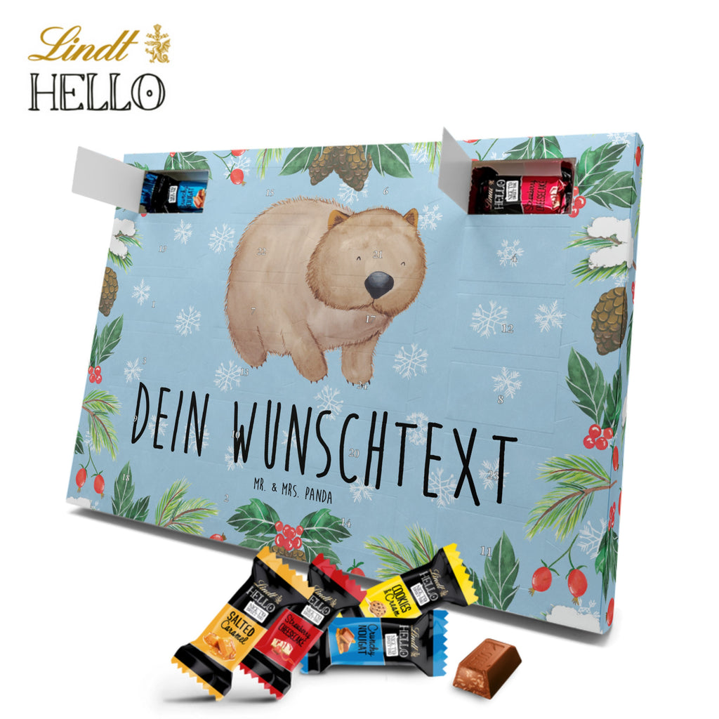 Personalisierter Markenschokolade Adventskalender Wombat Personalisierter Adventskalender, Tiermotive, Gute Laune, lustige Sprüche, Tiere, Wombat, Das Leben ist schön, Motivation, Spruch, Australien