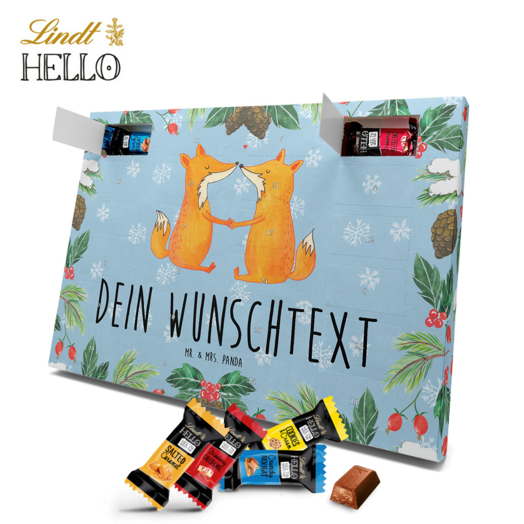 Personalisierter Markenschokolade Adventskalender Füchse Liebe Personalisierter Adventskalender, Fuchs, Füchse, Fox, Liebe, Liebespaar, Paar, Partner, Freundin, Freund, Ehe, Verlobte, Ehemann, Ehefrau, Liebesbeweis